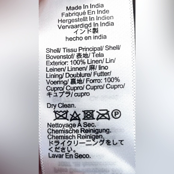 NWT J. Crew Crosby Classic-Fit Linen Pleated Herringbone Suit Pant, W 34 X L 30 - Picture 11 of 12